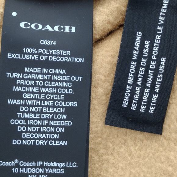 Coach | Fleece Popover Quarter-Button Long Sleeve Top & Jogger Pants Track Set - Picture 16 of 16